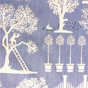 Cross-Post Trellis Blue